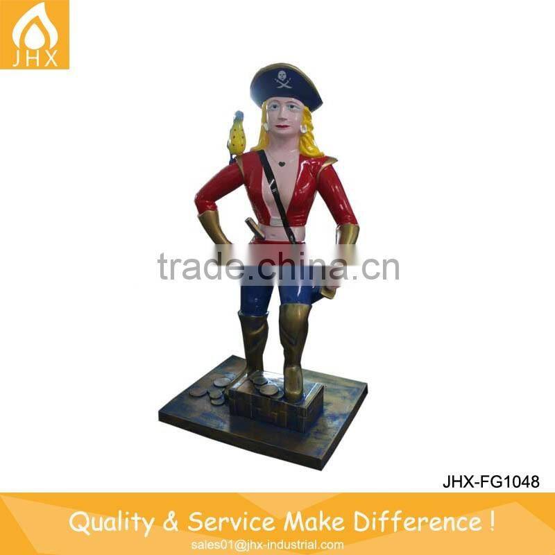 Fiberglass Happy Cartoon Character Statue