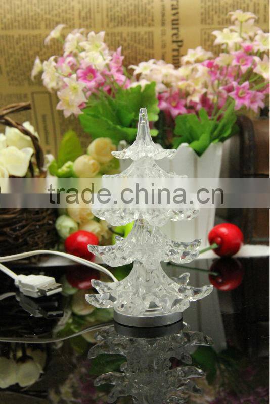 Mini USB flameless led christmas tree LED Flash Xmas Tree christmas vners