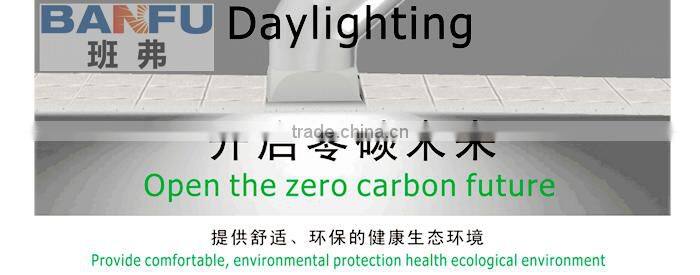 Transition box solar skylight