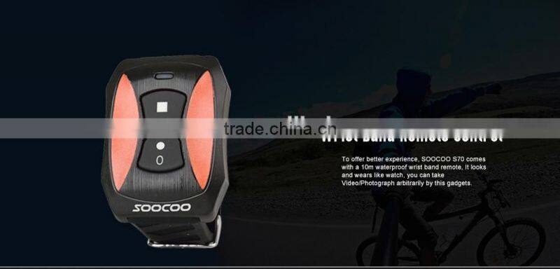 SOOCOO S70 WIFI Waterproof Sport Action Video camera with 2K Full HD 170 Degree Wide-angle Lens(add 1*battery 1*charger)