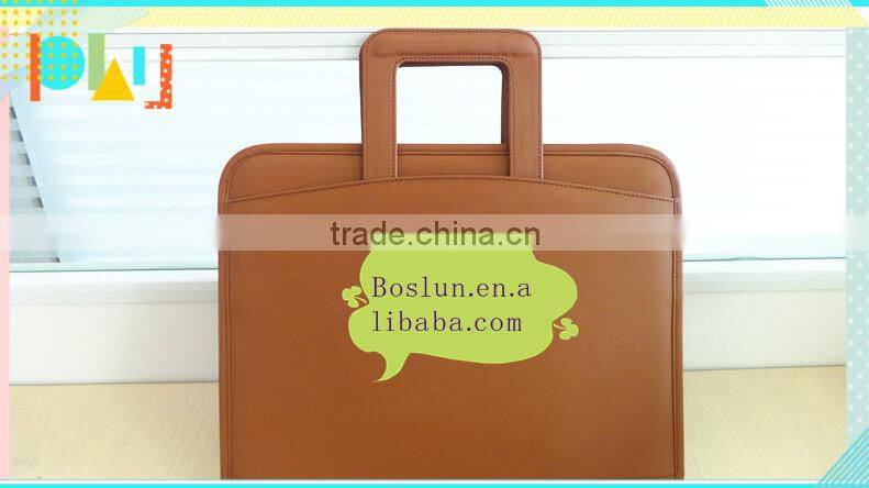 Most fashional leather manager folder,leather portfolio