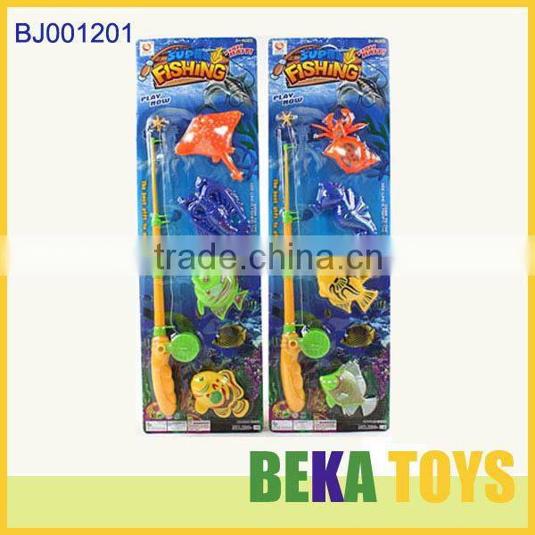 Hot summer toys happy kids toy funny magentic plastic fishing toys small kids fishing game toy
