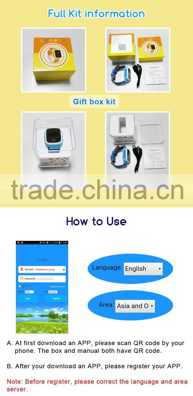 0.96 inch Color Display Smart Watch GPS For Kids