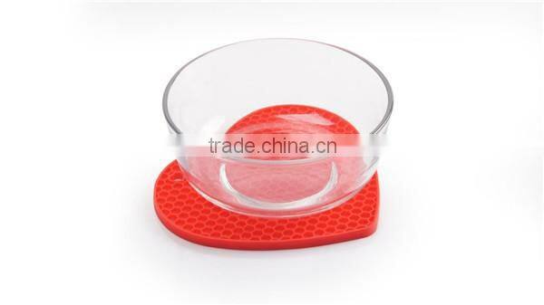 Home Decoration Pieces Heart Shaped Honeycomb Silicone Mat