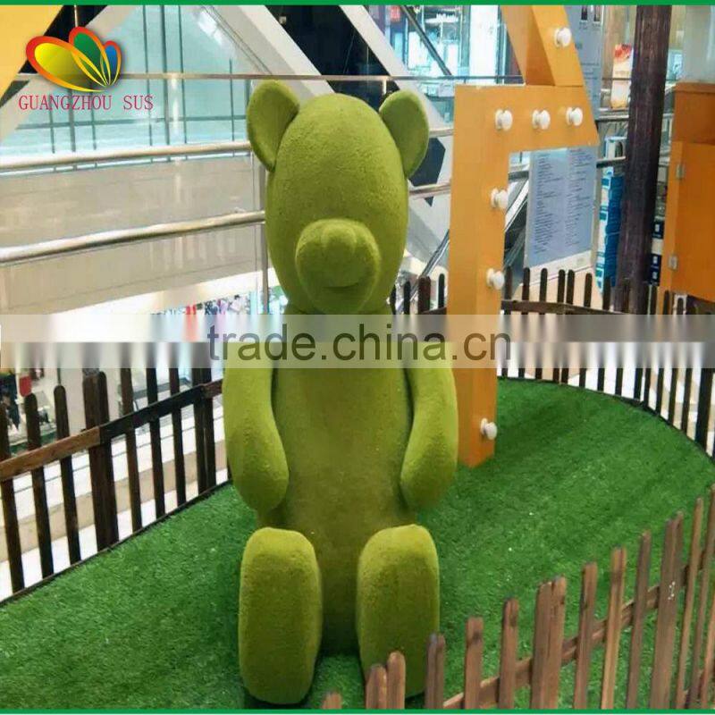 Garden decoration artificial grass animal flocking craft animal for sale