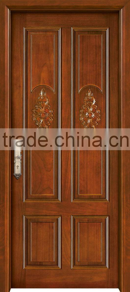 China painting solid wood door for Interior YHB-1227