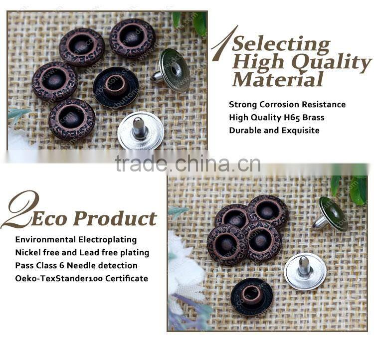 Custom Leather Rivet Button Accessories for Leather Belt Rivets