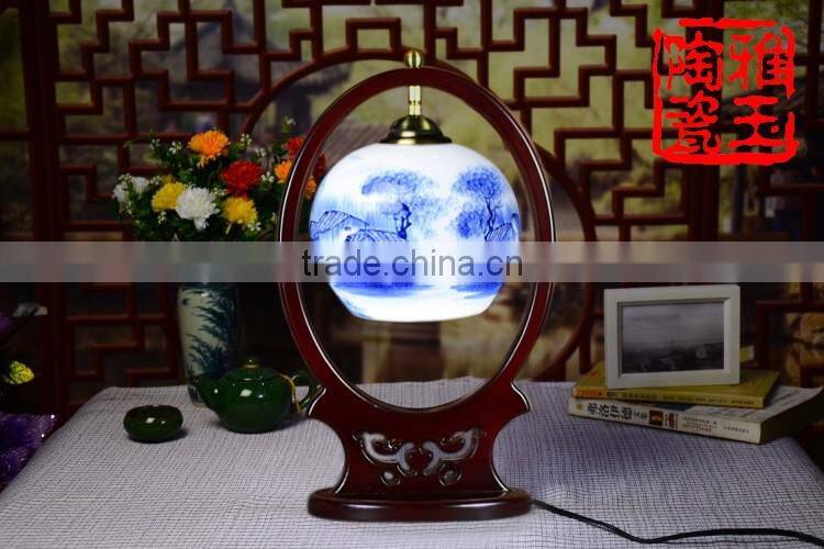 Ceramic Table Lamp Vintage Jingdezhen Porcelain For Bedroom Wedding Gift Home Decor Desk Lamp
