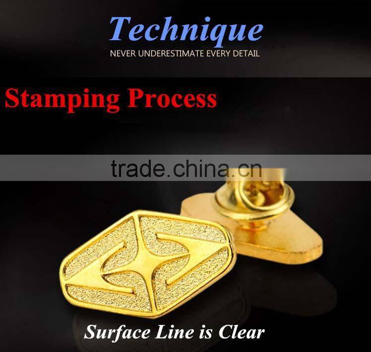 Factory price custom metal round enamel lapel pin badge