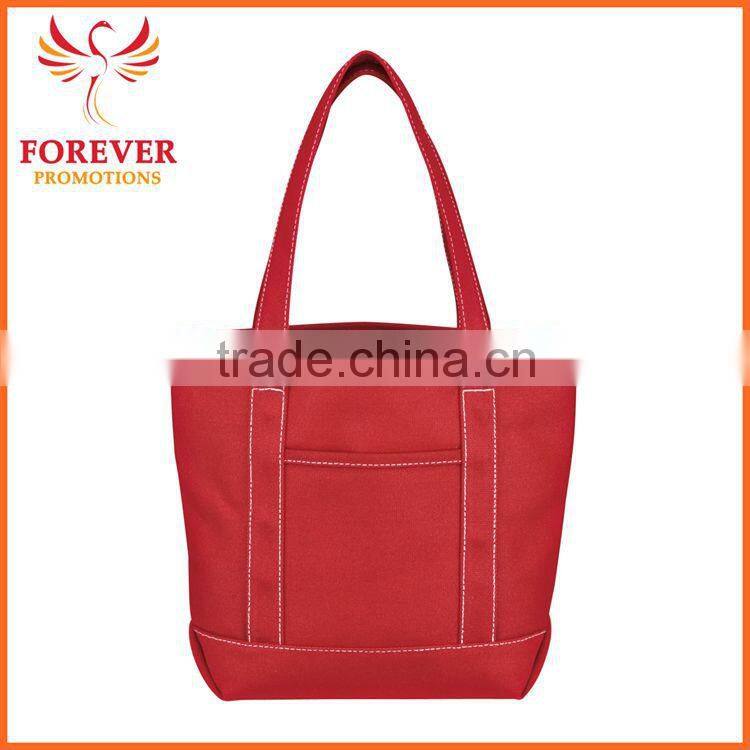 Chinese Supplier 24 OZ. 15" Small Eco-friendly Canvas Tote Bag With Handles Wholesale