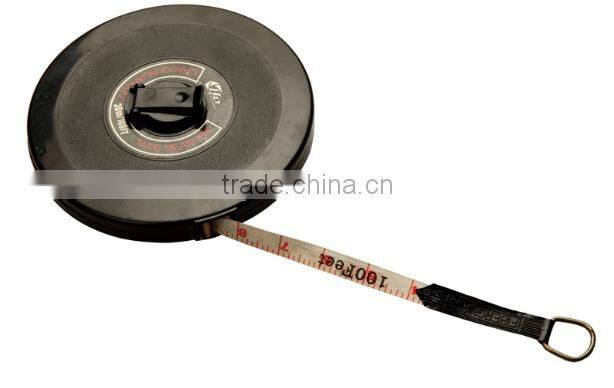 100ft 30 meter fiberglass tape measure,plastic hook blade pocket measure tape