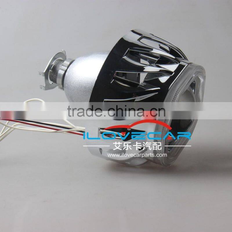 LED angel eye projector lens kit, 2016 new H1 flash hid projector lens