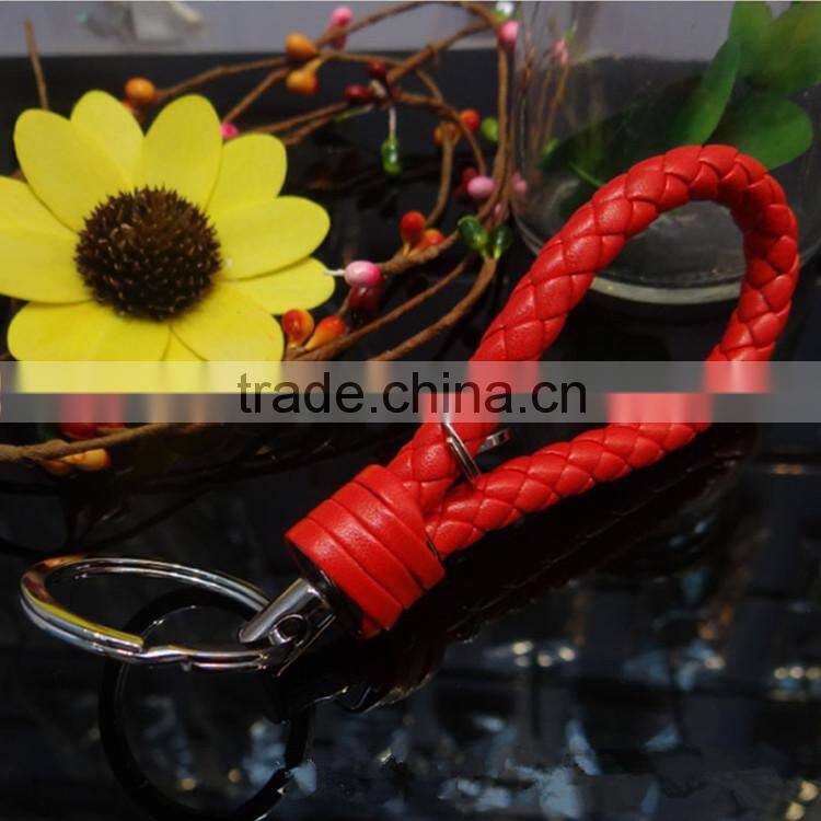 custom leather key lanyard wholesale metal keyring for business gifts