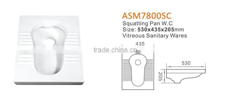 China Supplier Ceramic Pan Chinese Style American Standard Squat Toilets