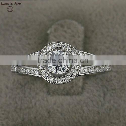 Factory Produce Custom 925 Sterling Silver Ring Simple Design Wedding Ring
