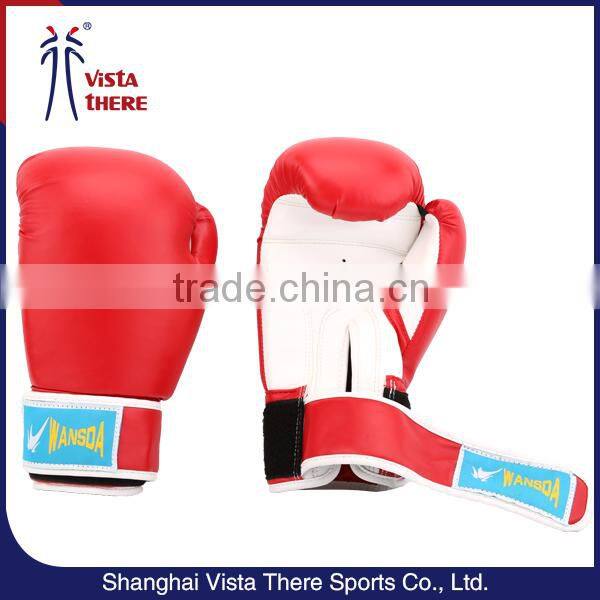 Custom logo vintage design your own leather kick boxing gloves