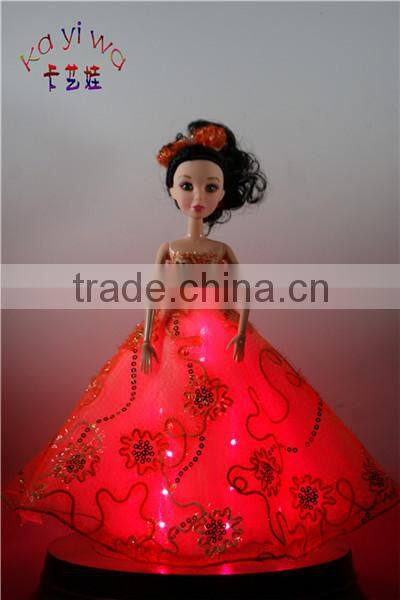 LED / Fiber Optic Resin Christmas Decorations / Girl's Christmas Presents