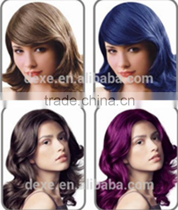 Dexe hot selling herbal extracts yellow hair color cream