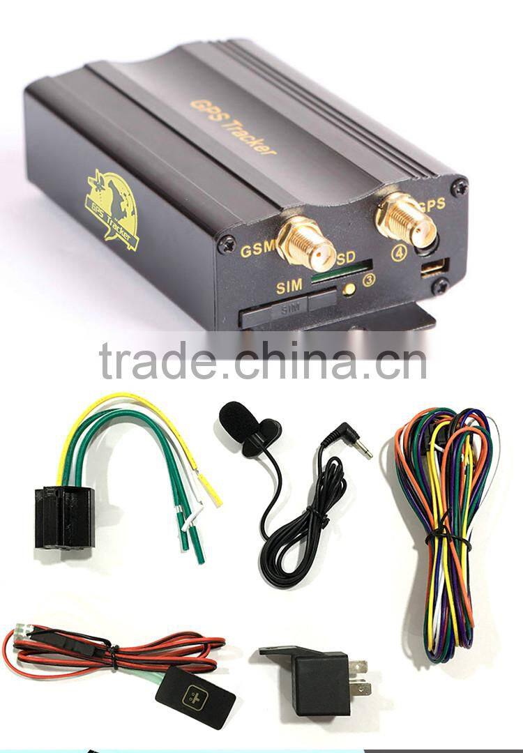 2016 newest vehicle tracker car gps tracker tk103 with real time tracking