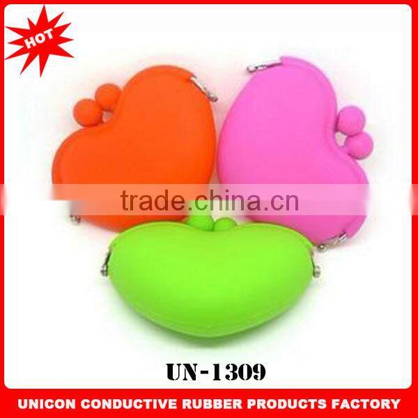 Newest multi color silicone mini coin purse