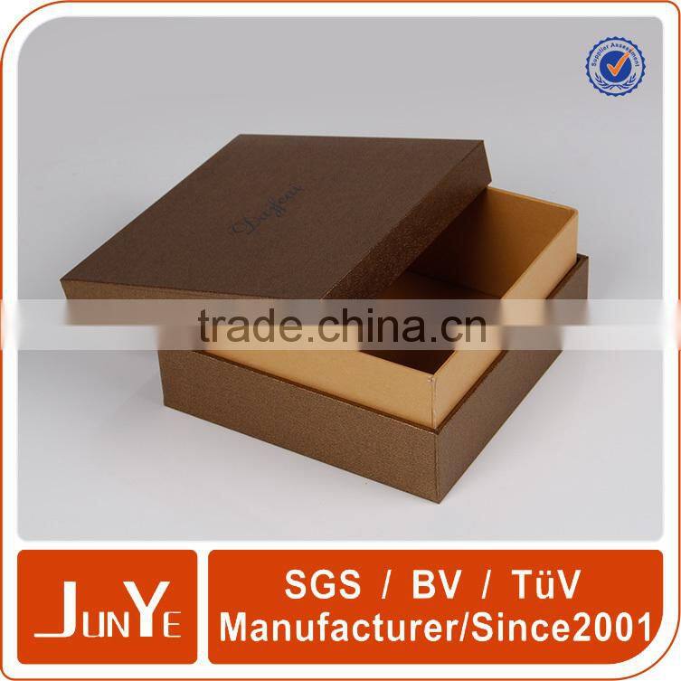 high-end clamshell presentation box with hinge