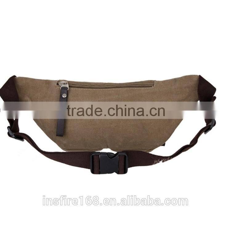 2016 outdoor waist bag fashionable classical canvas waist leg bag