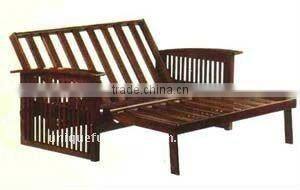 Solid wood futon frame sofa bed for living room furniture