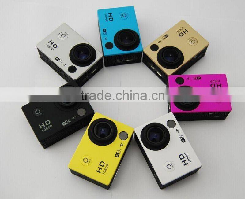 New Products 2016 Full HD 1080p 1.5" LCD Waterproof Diving 30M Wi fi Control Sport Action Camera SJ7000