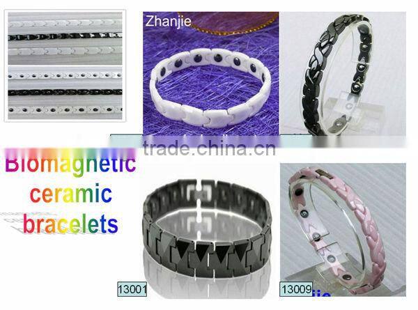 2013 New product white ceramic magnetic bracelet alibaba wholesale #13000