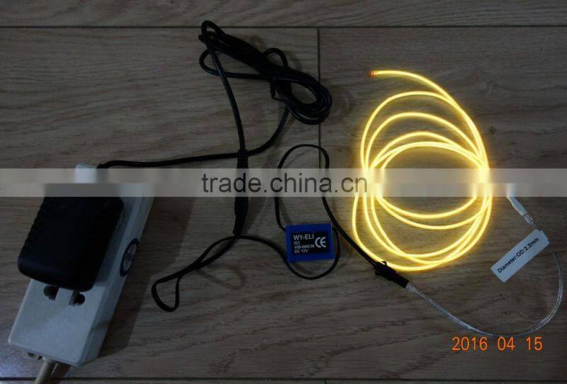 AC110V-240V Constant light INVERTER"Polar light 3"OD:2.6mm White EL WIRE