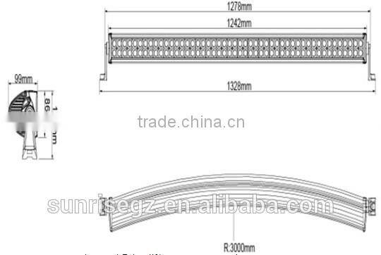 10W each LED, 240W 50" CRE Cur(SR-WHC10-240A,240W Cruved LED Work Light Bar,LED Mining Bar,for ATV SUV JEEP Car)Spot/Flood/Combo