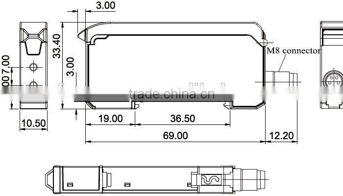F&C most competitive price digital display fiber optic sensor amplifier