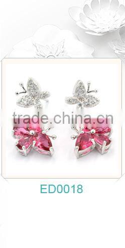 925 sterling silver Modern rose gold AAA Cubic Zirconia Ear Pin Ear Crawlers