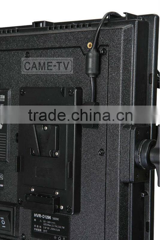 CAME-TV DOF 3x1296 LED Bi-color 5600K 3200K Dimmable HVR-1296S Panel Lighting Kit
