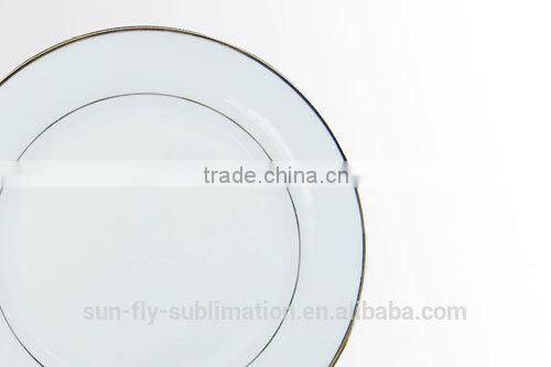 10 Inches Plate with Gold rim/ Beautiful plates/ Nice printable plate/ Plate for sublimation/ Good decorated plate