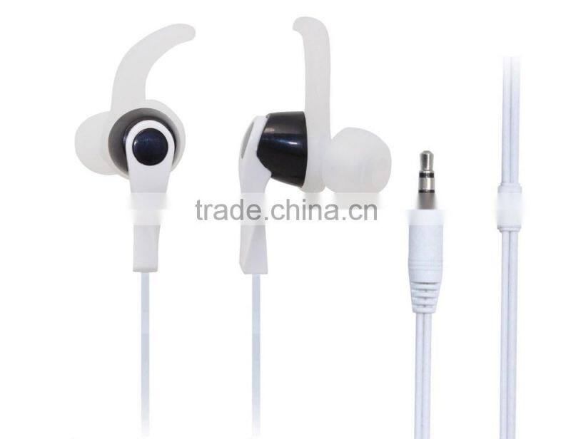 Earhook earphone/earbuds in ear cheap wired earphones popular Shenzhen factory