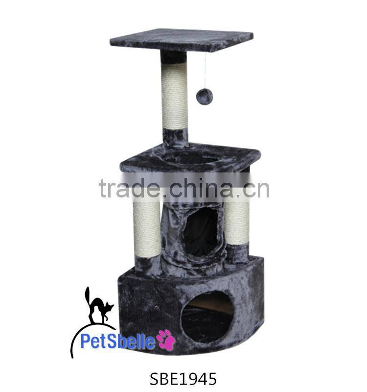 China Factory Stable cat tree with platform and string