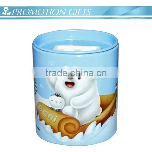 Round tin pencil sharpener for promotion gifts