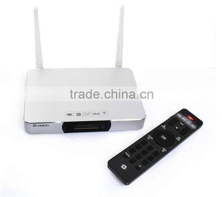 ZIDOO X9 MSTAR Android 4.4 Smart TV Box Quad Core KODI/XBMC TV Box 2G/8G 4K H.265 Zidoo TV Box