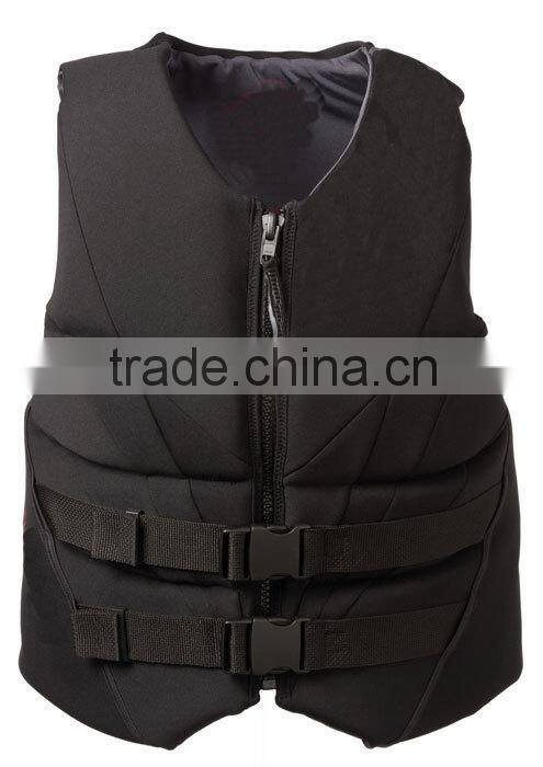 Top quality nice design neoprene nylon float jacket surfing foam life vest