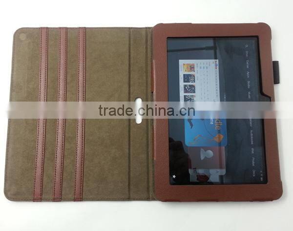 Genuine leather cover for kiddle fire HD8.9