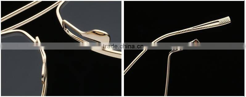 2016 fashionable UV400 polarized metal sunglass with custom logo