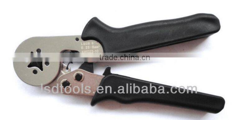 LSD good quilty LSC8-6-4TH ferrule crimper set with cable-end ferrules crimping tool and several terminals combinedin iron box