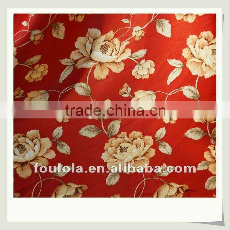 100% Polyester Yarn Printed Anti-fire Curtain Fabric