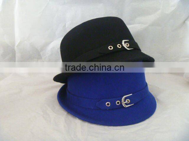 2012 fashion women wool felt fedora trilby hat