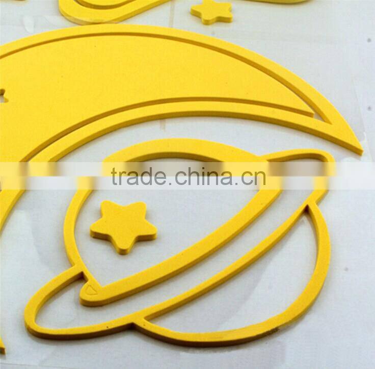 Custom die cut eva sticker,diy wall stickers home decor