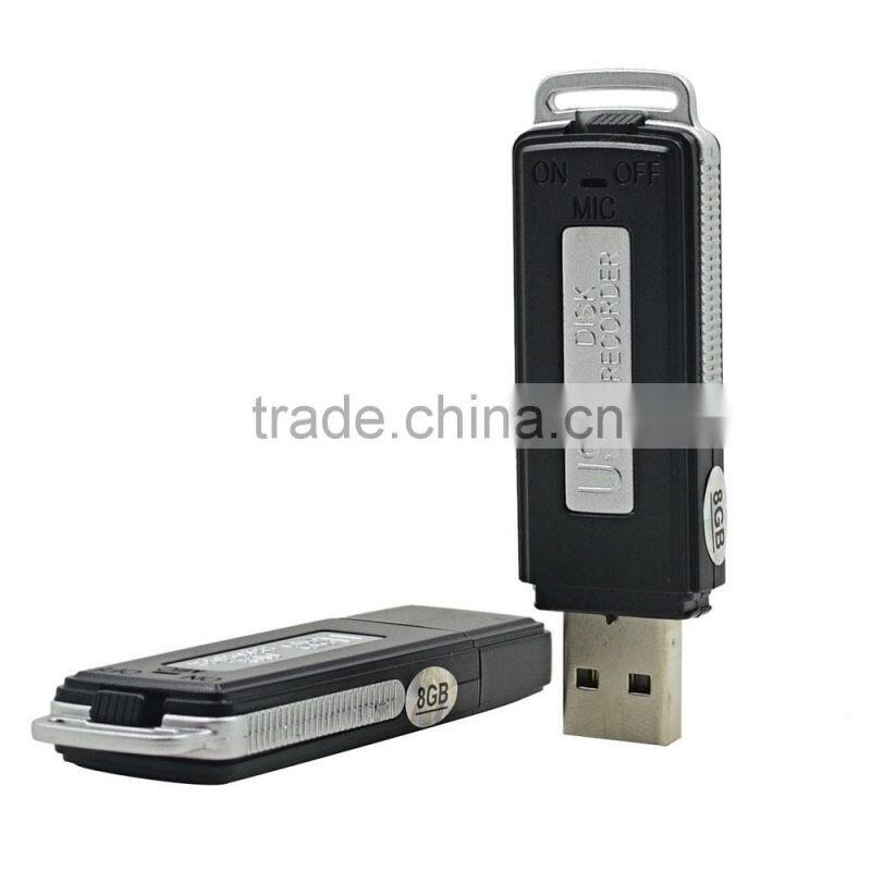 2016 new arrival High Quality Digital USB Voice Recorder 8GB Mini Dictaphone WAV Audio Recorder USB Flash Drive Recording Pen