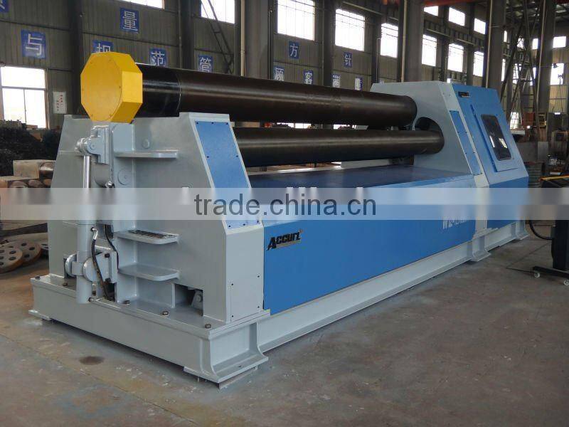 pre-bending hydraulic plate rolling machine 4-roller CNC plate rolls bending machine