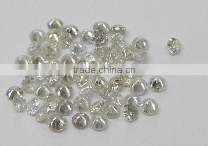 2.5-2.7mm 1ct Lot I Clarity F Color Natural Loose Brilliant Cut Diamond Non-treated