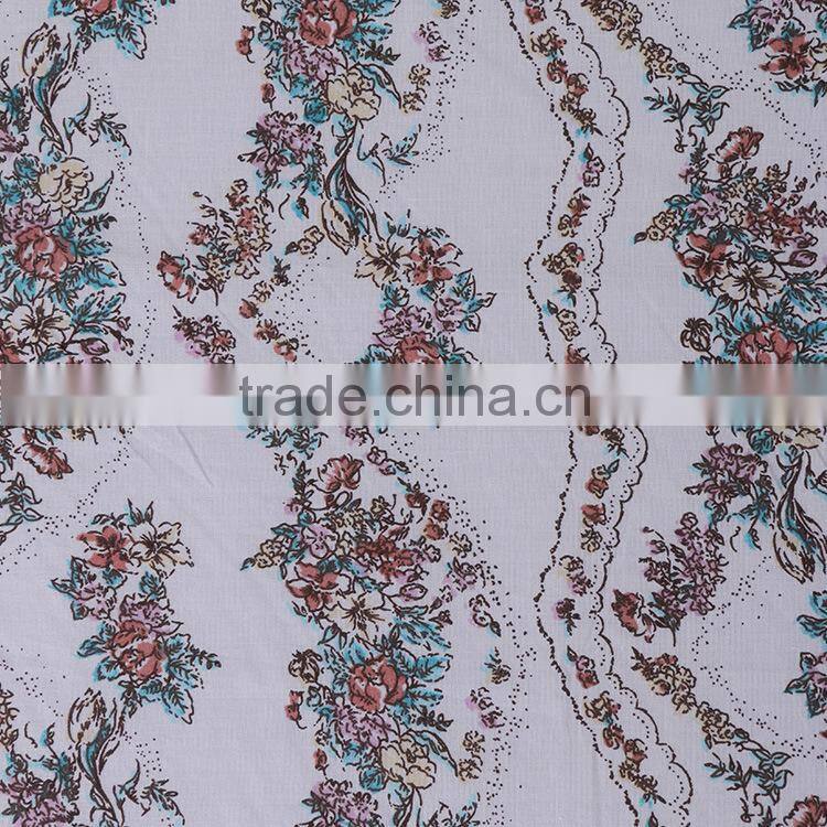 Cotton/polyester knit fabric cvc 60/40 sateen spandex fabric for bedding textile